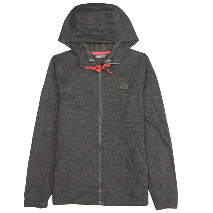 The North Face Women's Grey Full Zip Hoodie Size L Polyester Outdoor