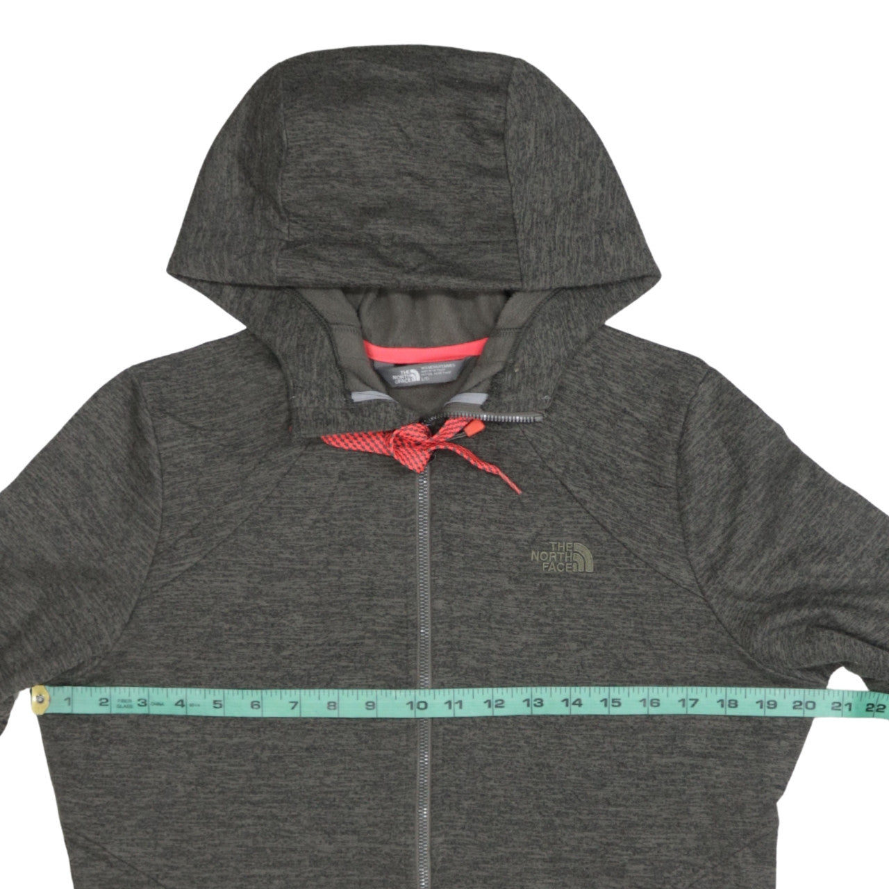 The North Face Women's Grey Full Zip Hoodie Size L Polyester Outdoor