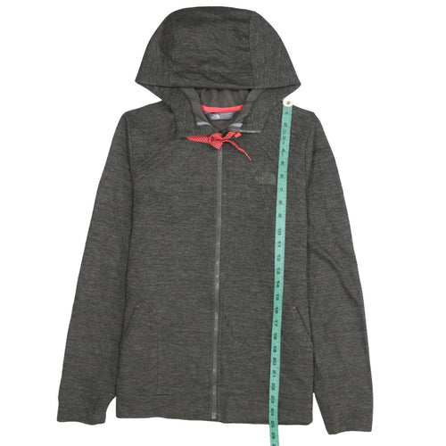 The North Face Women's Grey Full Zip Hoodie Size L Polyester Outdoor