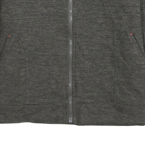 The North Face Women's Grey Full Zip Hoodie Size L Polyester Outdoor