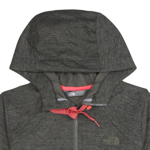 The North Face Women's Grey Full Zip Hoodie Size L Polyester Outdoor