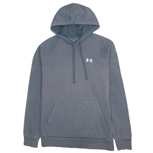Under Armour Mens Grey Pullover Hoodie M Relaxed Fit Fleece