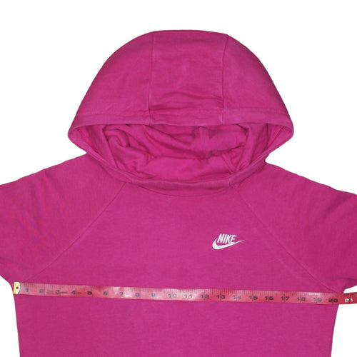 Nike Women’s Pink Pullover Hoodie Small Cotton Blend Casual