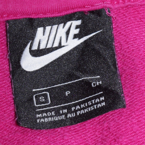Nike Women’s Pink Pullover Hoodie Small Cotton Blend Casual