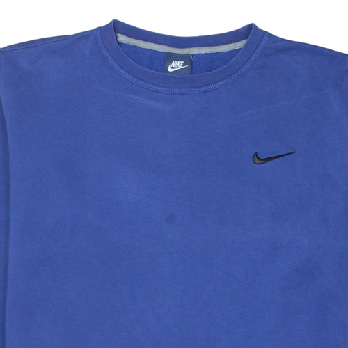 Nike Men's Blue Crew Neck Pullover Sweatshirt Size L