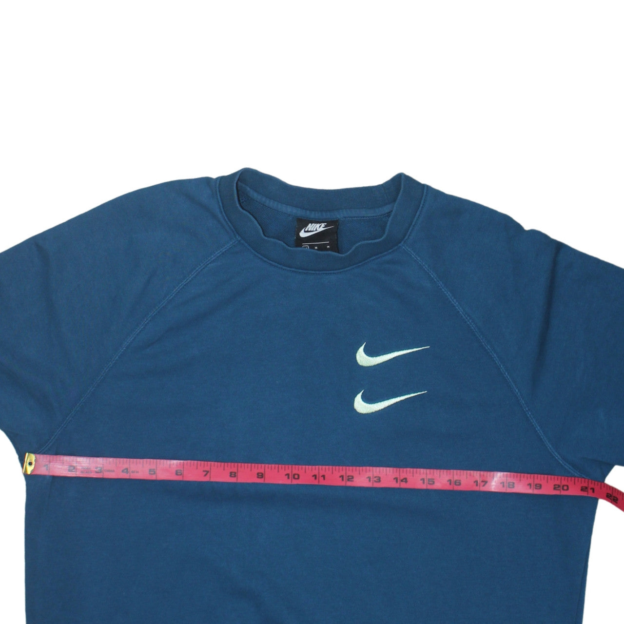 Nike Men's Blue Pullover Sweatshirt M Crew Neck Sports Graphic Cotton