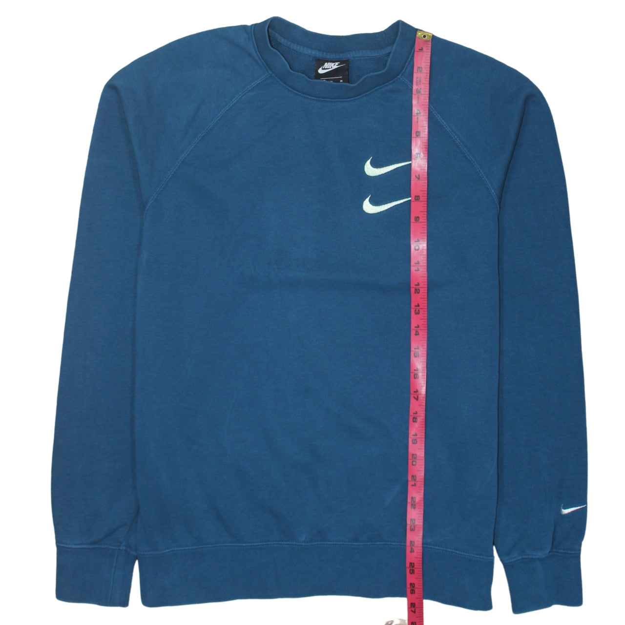Nike Men's Blue Pullover Sweatshirt M Crew Neck Sports Graphic Cotton