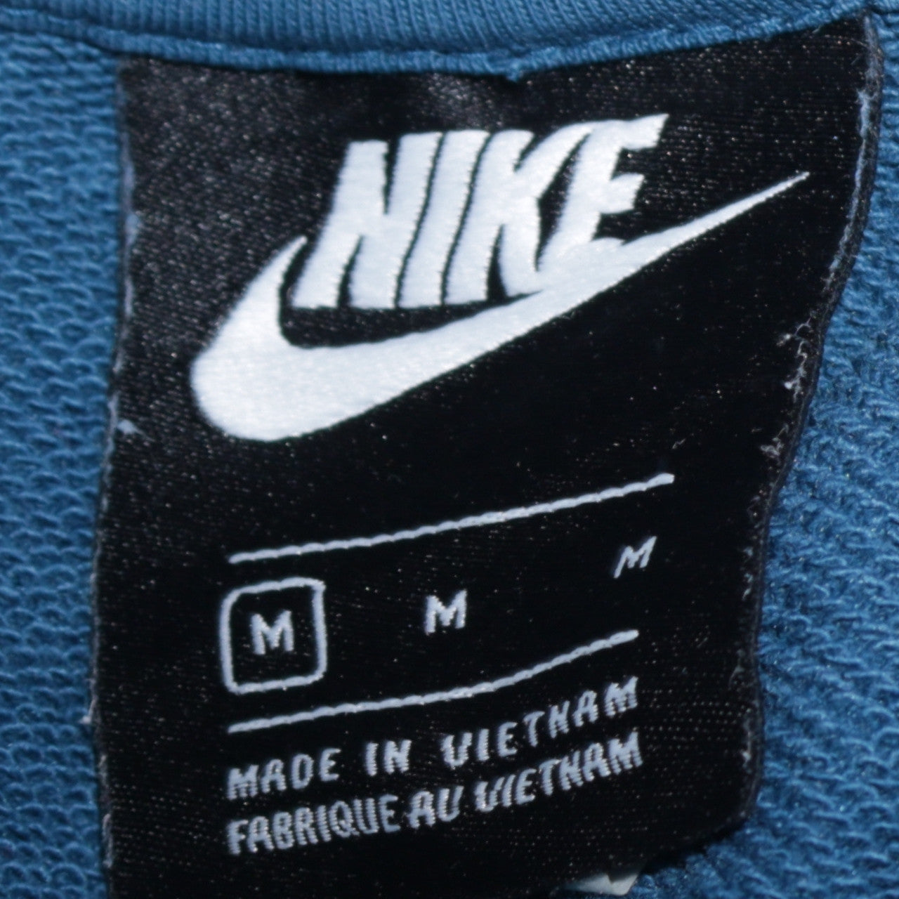 Nike Men's Blue Pullover Sweatshirt M Crew Neck Sports Graphic Cotton