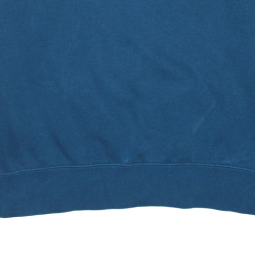 Nike Men's Blue Pullover Sweatshirt M Crew Neck Sports Graphic Cotton