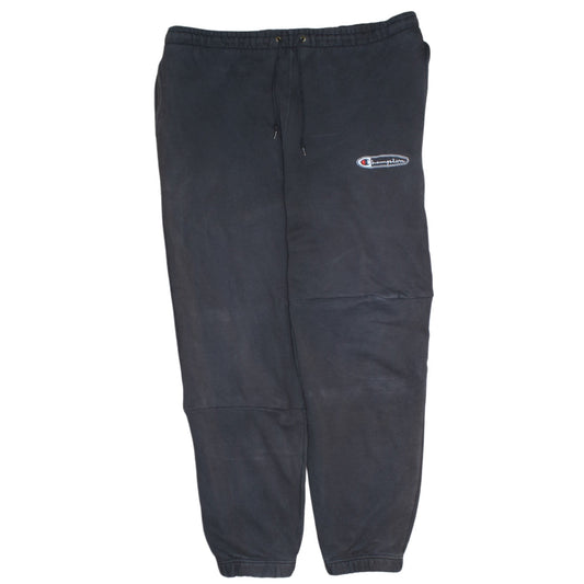Champion Mens Black XL Sweatpants Vintage Fleece Joggers