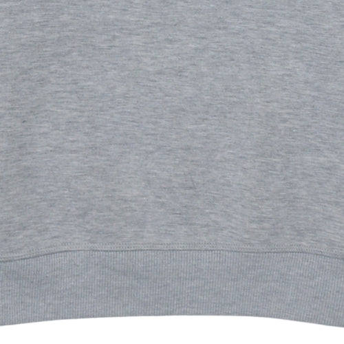 Adidas Men Grey Trefoil Crew Neck Long Sleeve Sweatshirt M
