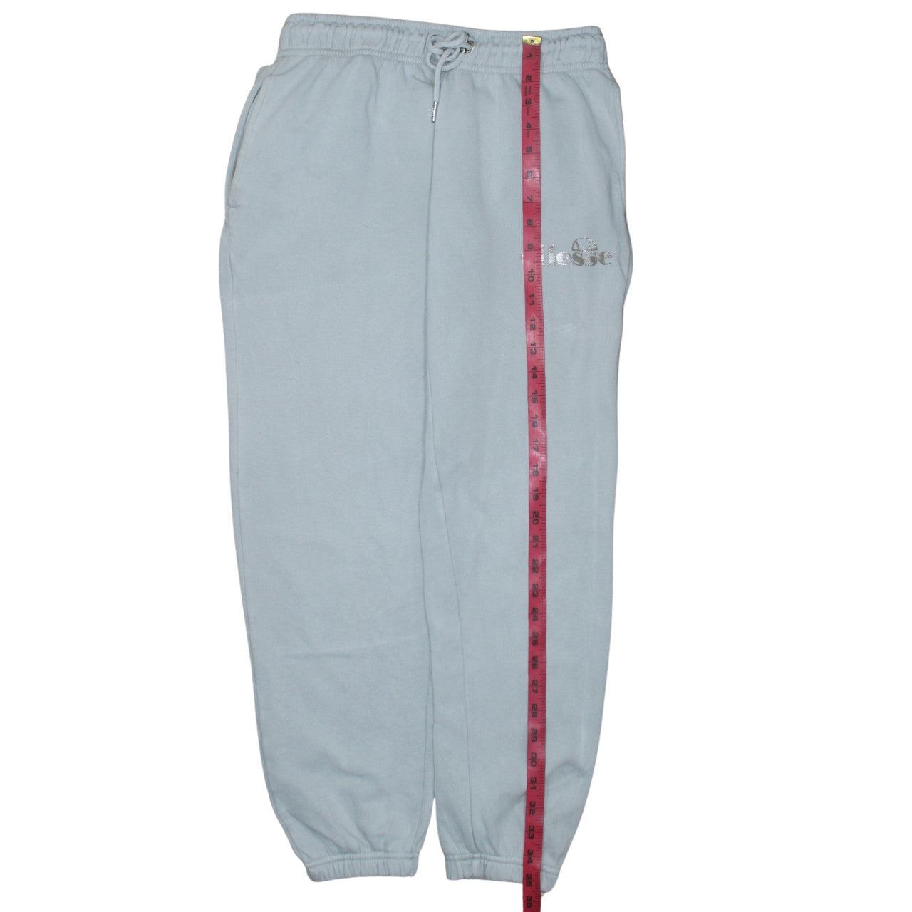 Ellesse Womens Grey Logo Sweatpants Size 10 Elastic Waist Joggers