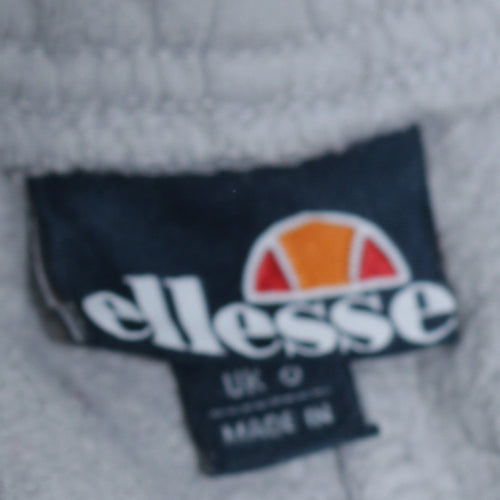 Ellesse Womens Grey Logo Sweatpants Size 10 Elastic Waist Joggers