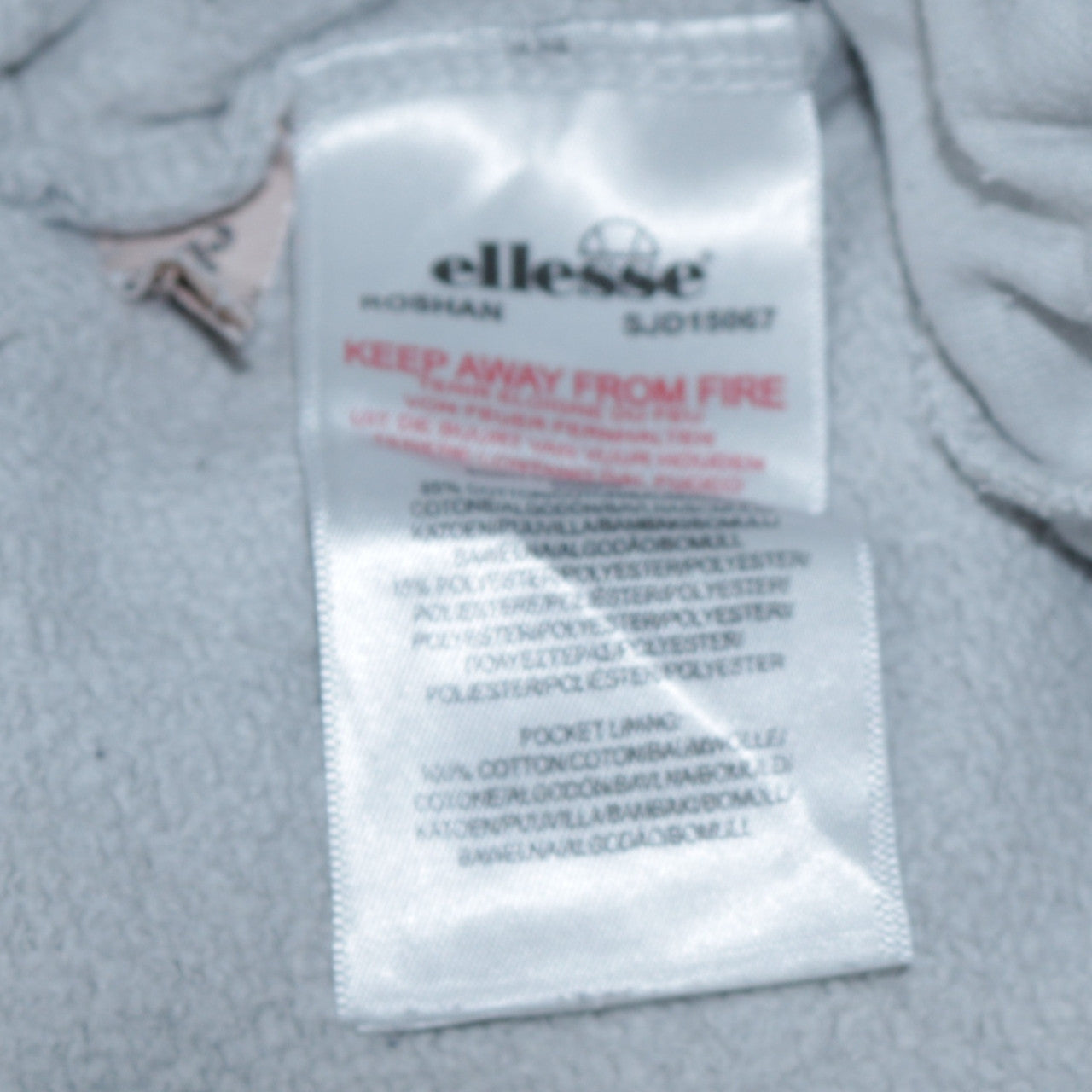 Ellesse Womens Grey Logo Sweatpants Size 10 Elastic Waist Joggers