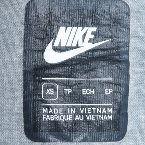 Nike Men's Grey XS 1/2 Zip Hoodie Pullover Sweatshirt
