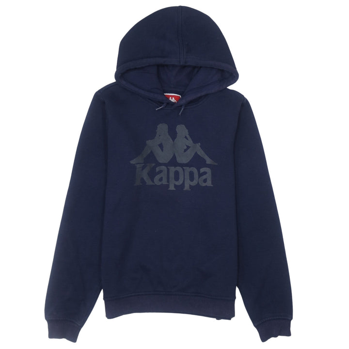 Kappa Men's Blue XS Pullover Hoodie with Logo Print