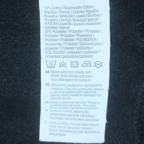 Puma Teens Black Pullover Hoodie 164 Graphic Logo Sportswear