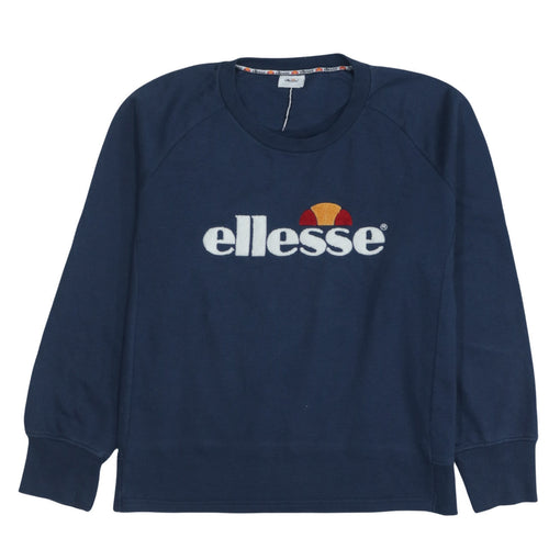 Ellesse Men's Blue 2XL Pullover Sweatshirt with Embroidered Logo