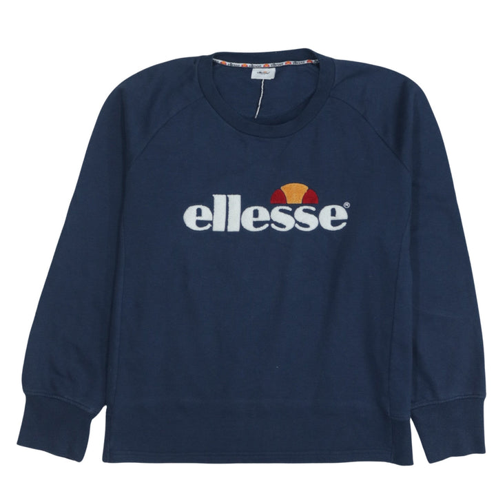 Ellesse Men's Blue 2XL Pullover Sweatshirt with Embroidered Logo