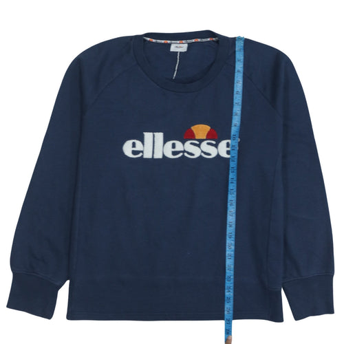 Ellesse Men's Blue 2XL Pullover Sweatshirt with Embroidered Logo