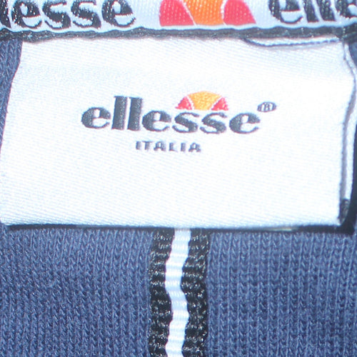 Ellesse Men's Blue 2XL Pullover Sweatshirt with Embroidered Logo