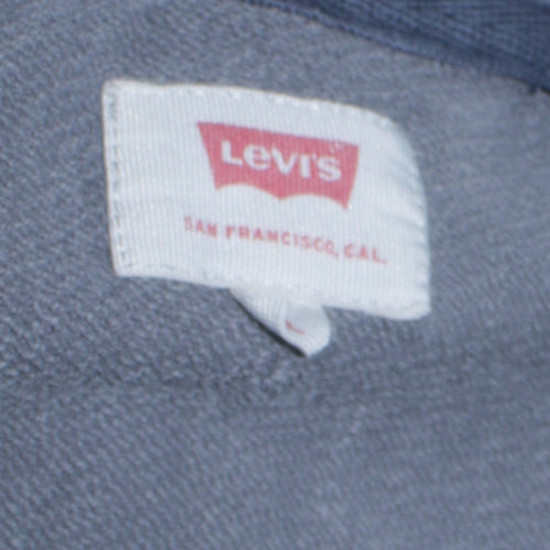 Levi's Men's Blue Colourblock Logo Pullover Hoodie Size M
