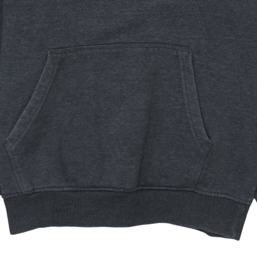 FILA Men's Grey Pullover Hoodie Small Regular Fit Fleece Sweatshirt