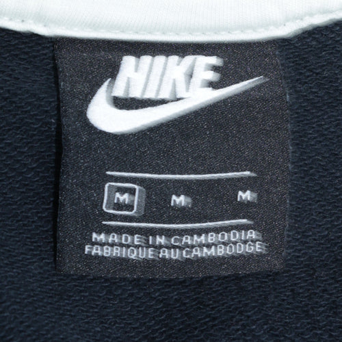 Nike Men's Black Full Zip Hoodie M Sportswear Fleece Sweatshirt
