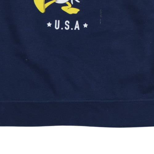 Disney Women’s Navy Blue Donald Duck New York Sweatshirt XS
