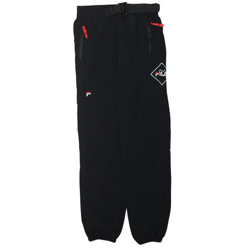 Fila Men's Black XS Jogger Activewear Trousers with Belted Waist