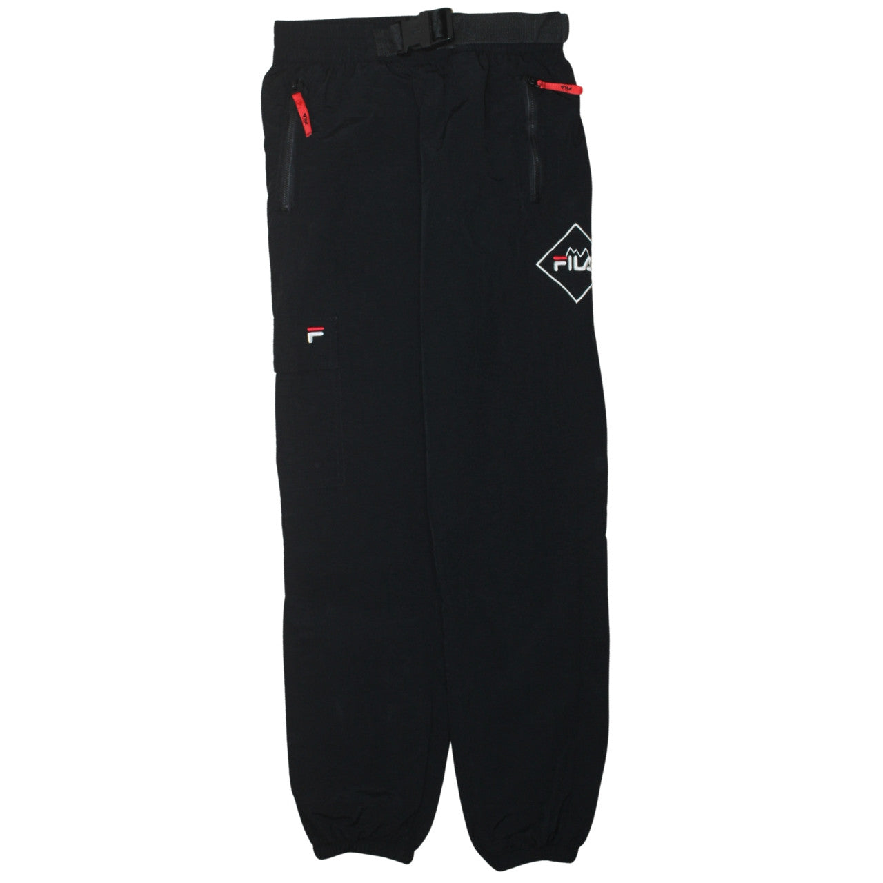 Fila Men's Black XS Jogger Activewear Trousers with Belted Waist