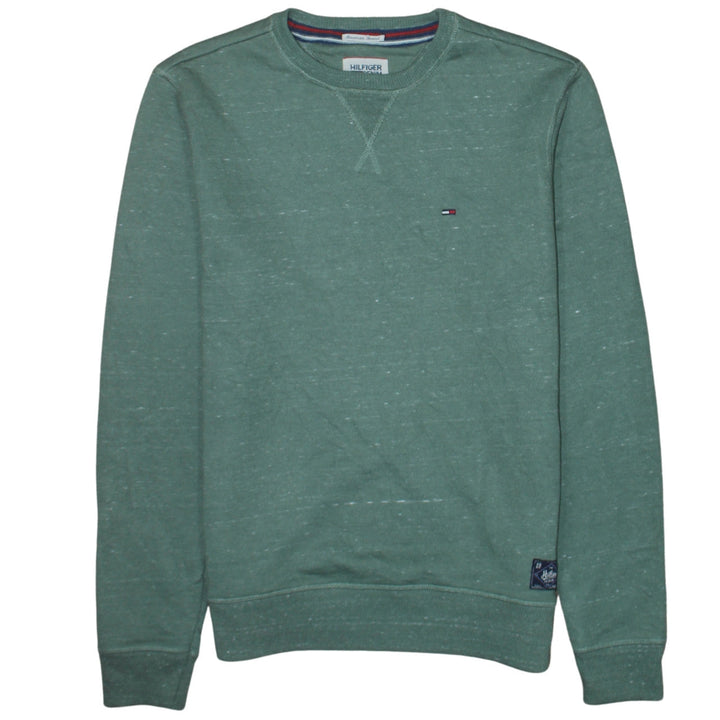 Tommy Hilfiger Men's Green Pullover Sweatshirt Size S Crew Neck