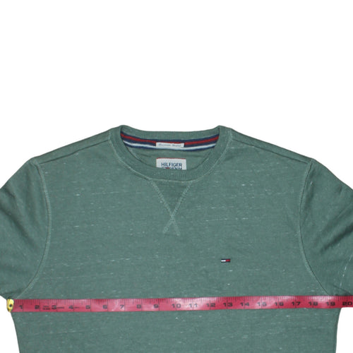 Tommy Hilfiger Men's Green Pullover Sweatshirt Size S Crew Neck