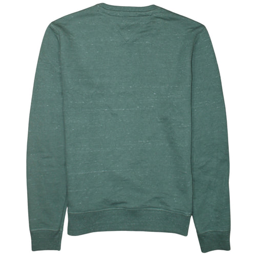 Tommy Hilfiger Men's Green Pullover Sweatshirt Size S Crew Neck