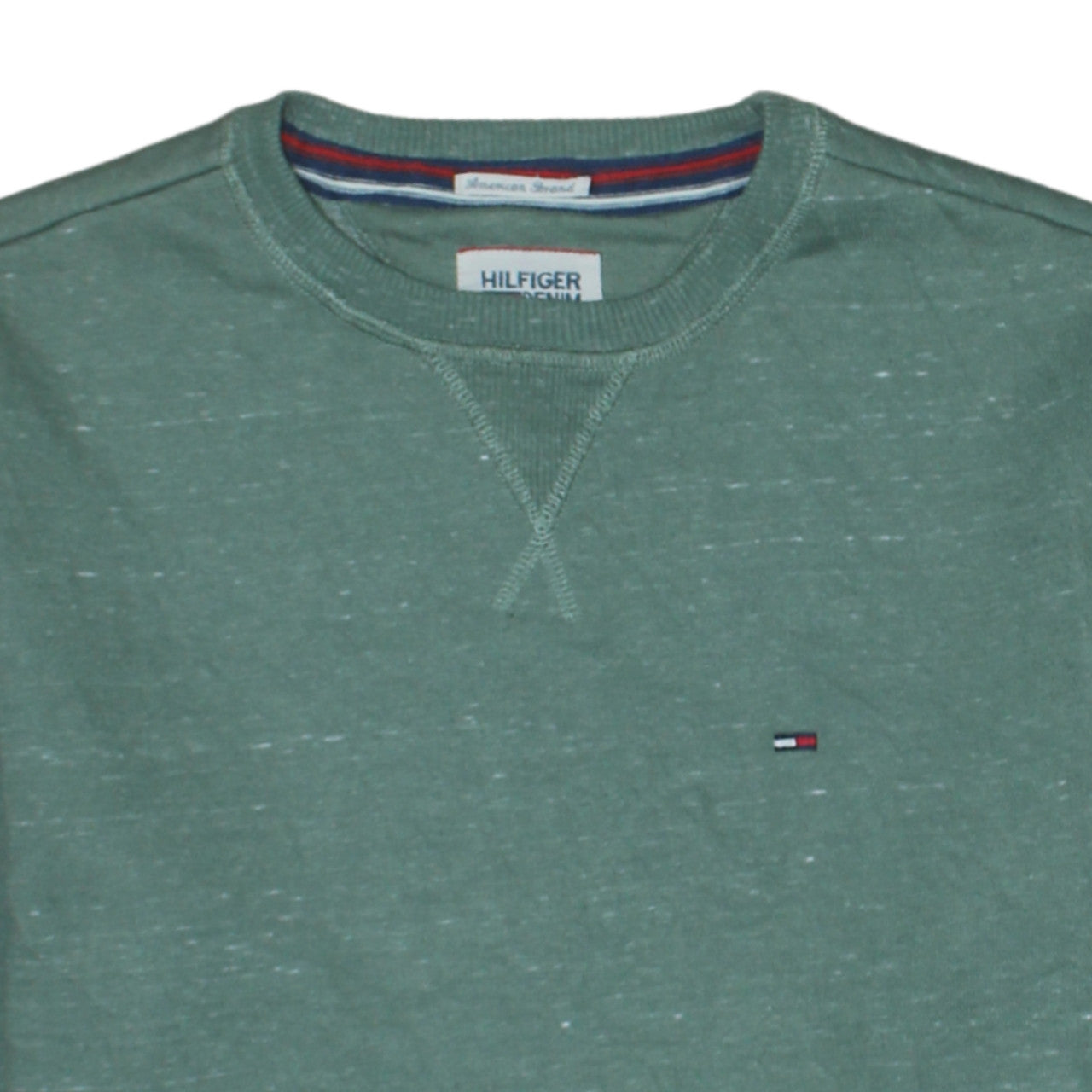 Tommy Hilfiger Men's Green Pullover Sweatshirt Size S Crew Neck