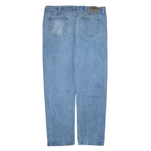 Wrangler Men's Blue Straight Leg Denim Jeans 40W 32L Regular Fit