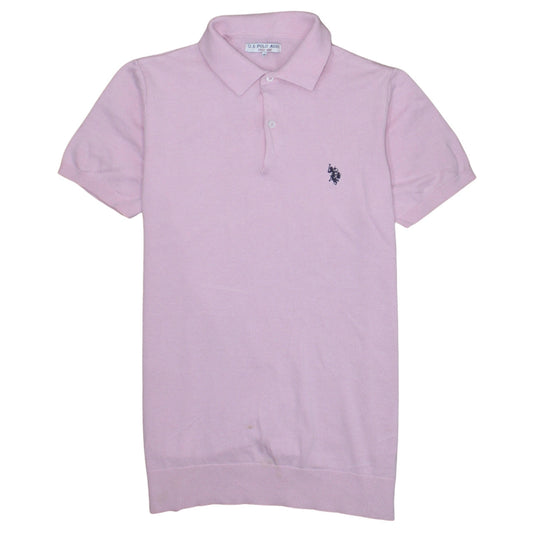 U.S. Polo Assn. Men's Pink Cotton Polo Shirt Size M Short Sleeve