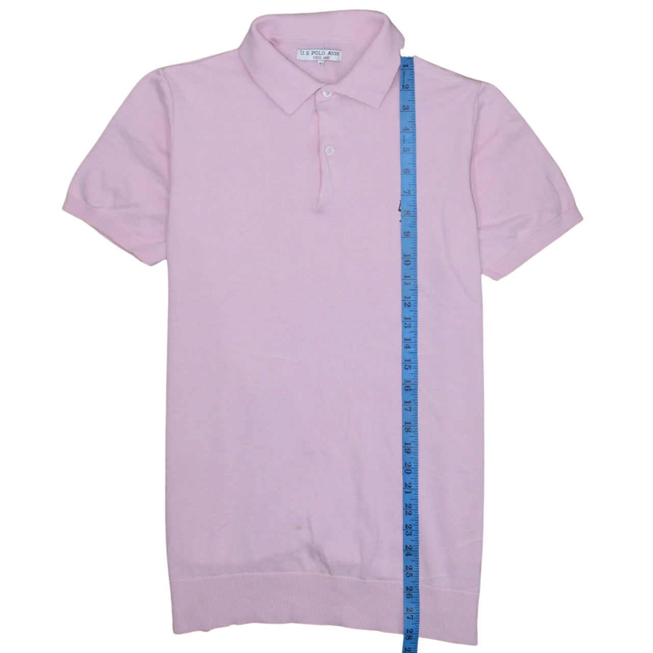 U.S. Polo Assn. Men's Pink Cotton Polo Shirt Size M Short Sleeve