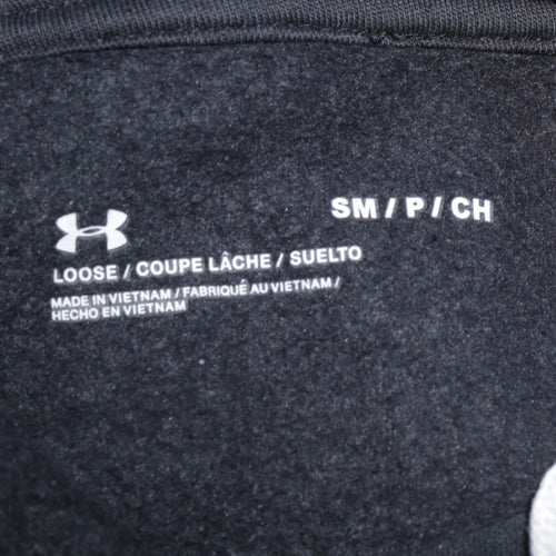 Under Armour Men’s Black Small Pullover Hoodie Fleece Sweatshirt
