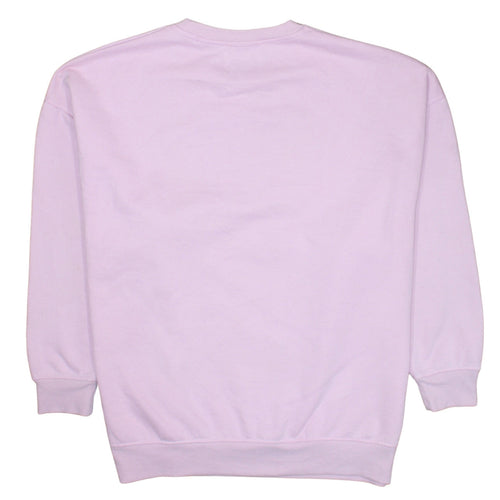 Disney Primark Women Pink Stitch Sweatshirt L 14/16 Pullover Crew Neck