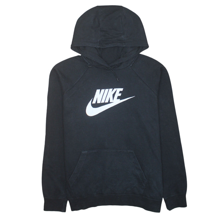 Nike Women Black XL Pullover Hoodie Sweatshirt Cotton Blend