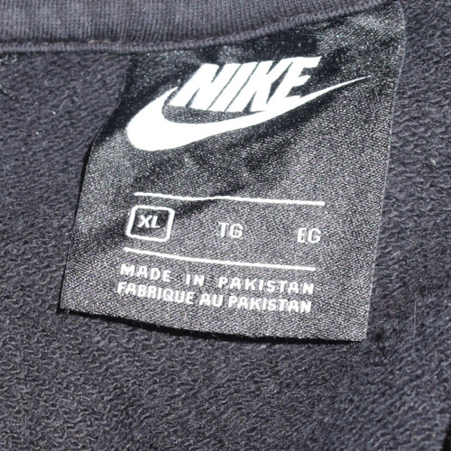 Nike Women Black XL Pullover Hoodie Sweatshirt Cotton Blend