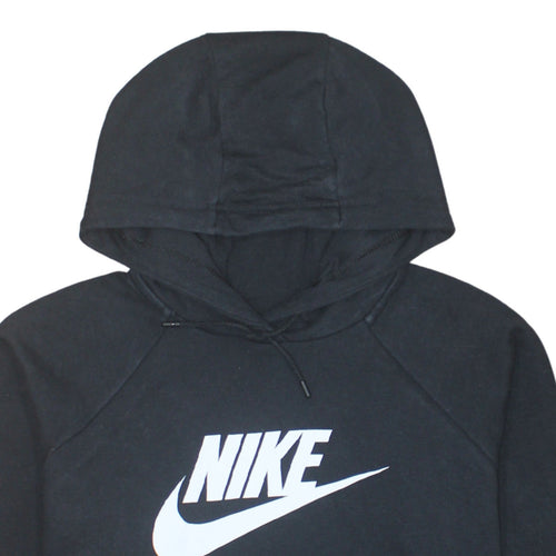 Nike Women Black XL Pullover Hoodie Sweatshirt Cotton Blend