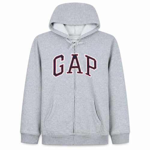 GAP Womens Grey XL Full Zip Hoodie Sweatshirt Cotton Blend