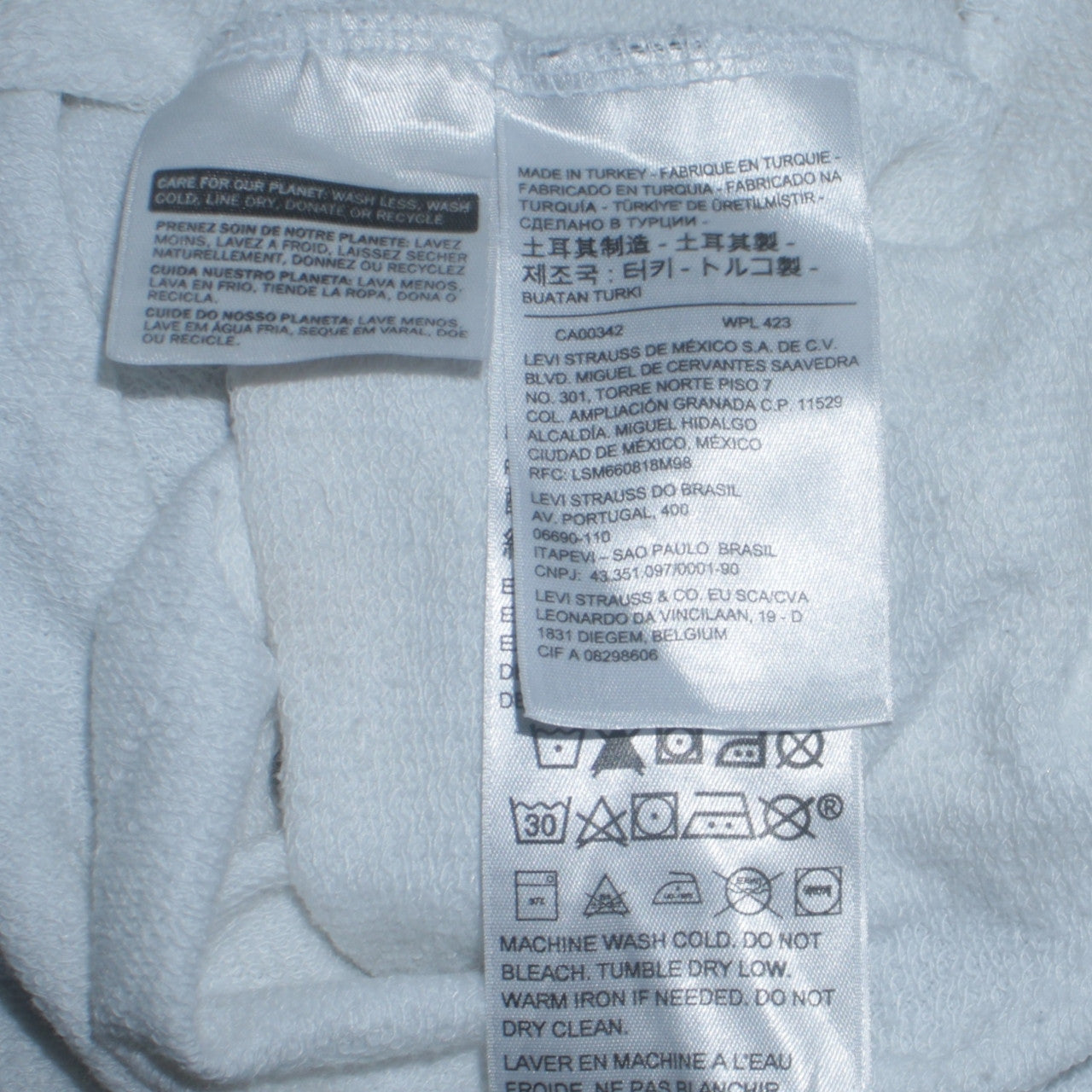 Levi's Men's White California Pullover Hoodie Size M