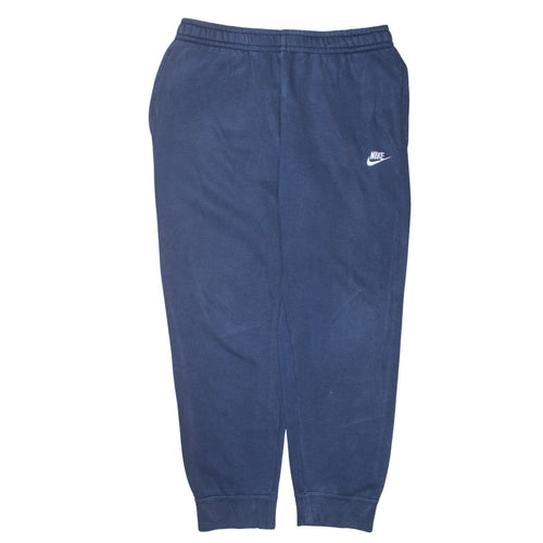 Nike Men's Blue Large Jogger Sweatpants Cotton Blend