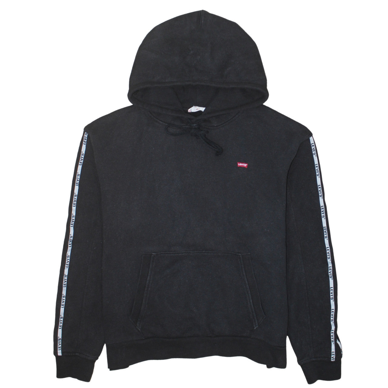 Levi's Men's Black Pullover Hoodie Medium Classic Logo Fleece