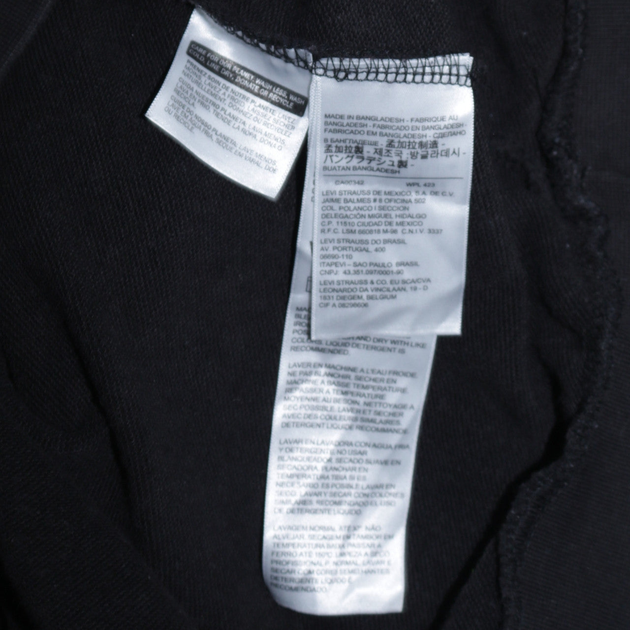 Levi's Men's Black Pullover Hoodie Medium Classic Logo Fleece