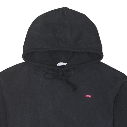Levi's Men's Black Pullover Hoodie Medium Classic Logo Fleece