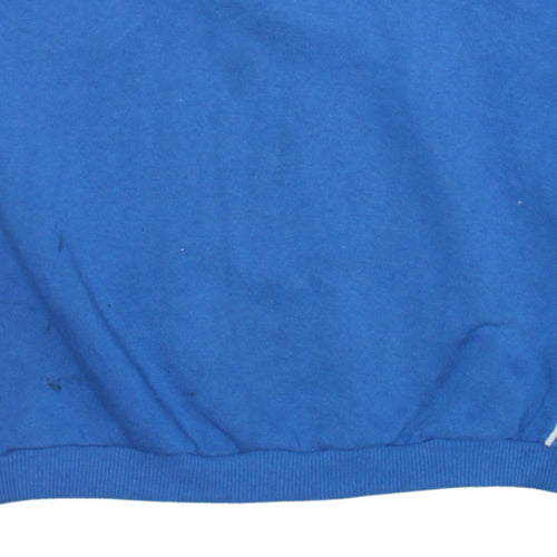 Puma Men's Blue 1/4 Zip Collared Sweatshirt Size L